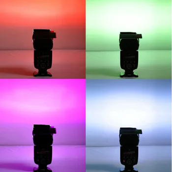 Nauja Universali 12 Spalvų Speedlite Aikštėje Spalvų Filtrų Rinkinys su Magija Dirželis Canon Nikon Sony 