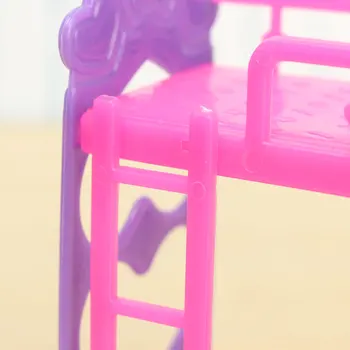Plastikinių Miniatiūrų Dvigulė Lova Žaislas Baldai Lėlių Mini Lėlės Svajonė Spinta Žaisti Namas Žaislai Dekoruoti Žaislai, Dovanos