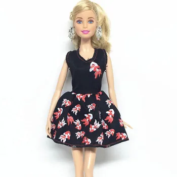 Miniatiūrinės Lėlės Drabužius Barbie Princesė Lėlės Mados Karosas One Piece Suknelė 1/6 BJD Lėlės Priedai Vaikams, Žaislas
