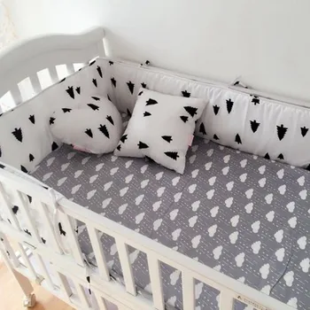 Mada karšto lovelę bamperis lovos kūdikiams,kūdikių lova bamperis clauds/star/dot/medis,saugiai apsaugos kūdikių naudoti(1pcs bamperis) tik 200*29cm