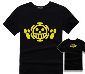 Vienas Gabalas Piratai Širdies Logotipas Marškinėliai Medvilnės Anime Trafalgaro Įstatymo T Shirts Onepiece Marškinėlius Viršūnes Tee