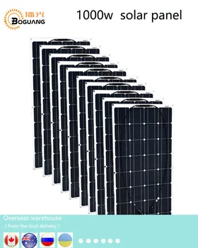 Boguang 1000w saulės skydelis, 10*100w saulės modulis Monokristalinius silicio ląstelių MC4 kištuku 12v baterija namas RV galios mokestis