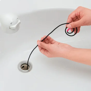 1 pakelis (2vnt) bendable kanalizacijos plaukų švaresnis nerūdijančio plieno+ketaus drenažo vamzdis dragos grindų drenažo tualeto valiklį, vonios aksesuarai