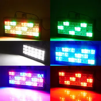 HNGCHOIGE 18 LED RGB/Baltos Šviesos Projektorius Strobe Šviesos DJ Klubas, Diskoteka, KTV Etape Šalis Parodyti MUMS/EU Plug 0-25W