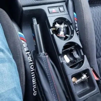 BMW 3 Serija E36 E46 M3 Naujų Automobilių Shift Knob Stick Manul rankinis Stabdis Odos Gaiter Įkrovos Padengti Atveju Pavarų Perjungimo Apykaklės