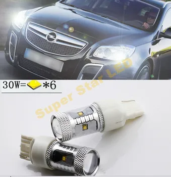 2x 6000K Balta Didelės Galios CREE LED Lustai Galiniai Parkavimo Atsižvelgiant ir Dienos Metu naudojamos Šviesos (DRL Šviesos Šaltinis Opel Insignia