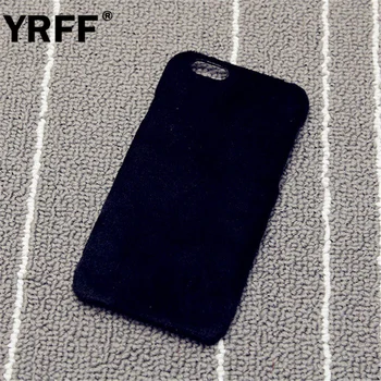 YRFF Pliušinis telefono dėklas skirtas apple iphone 6s 6 7 4.7 colių 7plus 6s 6 plius padengti Furry Sunku atgal Apima, 