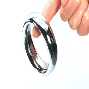 Nerūdijantis plienas Poliruotas sklandžiai gaidys žiedas sekso žaisliukai vyrams Sunkiųjų turas varpos žiedas Vidinis D: 45mm/50mm cockring blizgesys žiedai