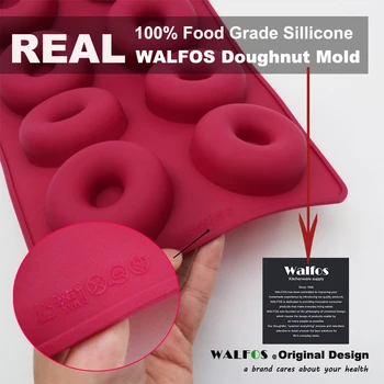 WALFOS maisto kokybės silikono spurga šokolado pelėsių Silikono Spurgos pelėsių Maker 