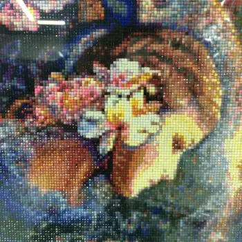 Efektingas Gėlių, Namų Dekoro Diamond Tapyba Visą Deimantų Siuvinėjimo Mozaikos Nuotraukas Strazdų Mados Kraštovaizdžio Adata Menas