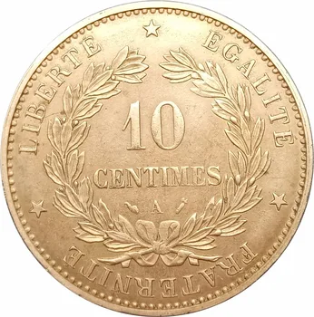 Prancūzija 10 Centimes 1891 K Cerera Paryžiaus Raudona, Vario Monetų Kopijos