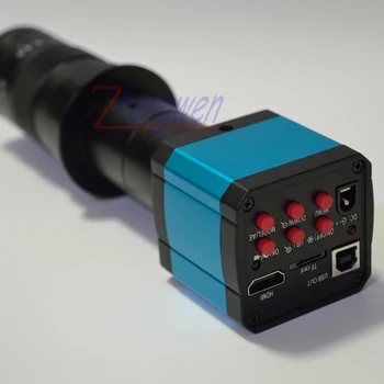 FYSCOPE HD 14MP HDMI 720P USB Skaitmeninis Pramonės Mikroskopo Vaizdo Kamera Nustatyti TF Kortelę Vaizdo įrašymo + 180X C-MOUNT Priartinimo Objektyvas