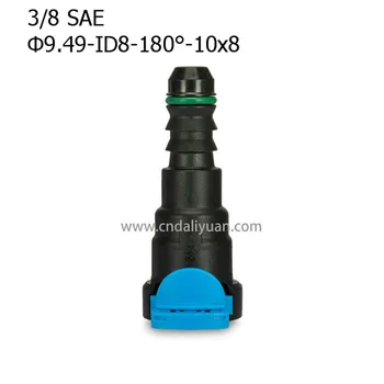 9.49 mm ID8 SAE 3/8 Kuro vamzdis, bendras plastiko jungiamosios detalės, Kuro linija, greita jungtis, 