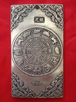 Senoji tibeto tibeto sidabro guan kwan yin buda drakono statula nepalas thangka