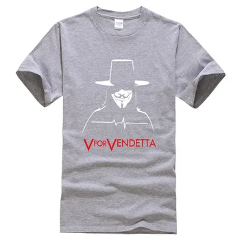 V for Vendetta žvaigždė vilki 2018 m. vasaros karšto pardavimo vyriški marškinėliai garsaus streetwear jersey homme fitneso riedlentė kpop top hip-hop