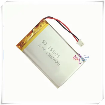 XHR-2P 2.54 324875 1500 mah, 3,7 V ličio polimerų baterija 355075 Įkraunamas baterijas