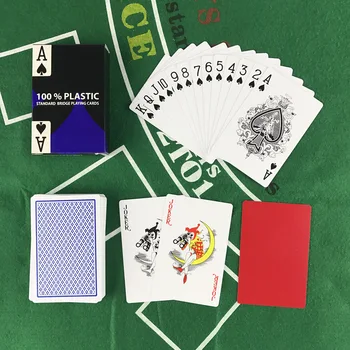 10 Rinkiniai/Daug Baccarat, Pokerio Kortos Texas Hold ' em Plastikinės Kortos Vandeniui Glaistant Pokerio Tiltas Žaidimas 2.28*3.46 colių Yernea