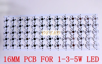 100pcs1W 3W 5W Šilumos Kriaukle LED Aliuminio Pagrindo Plokštė, PCB Lenta Substrato 16mm 