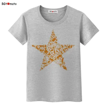 BGtomato asmenybės Grafiti saulės marškinėliai Populiari tendencija žvaigždės viršūnės Karšto pardavimo stilius patogus atsitiktinis tee marškinėliai