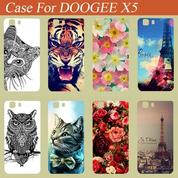 Už DOOGEE X5 / DOOGEE X5 PRO Case Cover 14 modeliai, Spalvos, Tapyba tigru, pelėda minkštos tpu Case FOR DOOGEE X5 / DOOGEE X5 PRO
