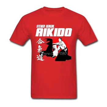 AIKIDO, KOVOS Marškinėliai Plius Dydis Užsakymą trumpomis Rankovėmis vyriški marškinėliai Hipster Funko Pop Medvilnės Vyrų T-shirt