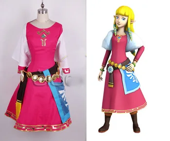 2018 m. Legend of Zelda Padanges Kardas Zelda Moterų Cosplay Suknelė/Princesė Zelda Kostiumas Kalėdų Suaugusiųjų Kostiumai Vaikams Užsakymą