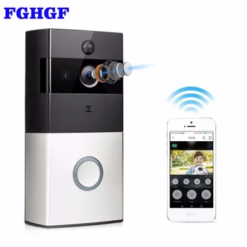 FGHGF Smart Doorbell 720P HD Wifi Saugumo Kameros su 8G Atminties Saugojimo Belaidžiu Infraraudonųjų spindulių Naktinio Matymo Namų Apsaugos Kamera,