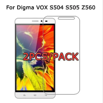 2VNT Skirti Digma VOX S504 S505 3G Grūdintas Stiklas 9H Premium Priekiniai LCD Screen Protector For Digma CITI Z560 4G Apsauginis Stiklas ><