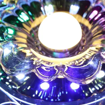 3W LED Crystal Lotus Pakabukas Flush Lempos Pagrindinis Šilta Šviesa Pagalbiniai Spalvinga Šviesos Koridorių,Parodų Salėje.