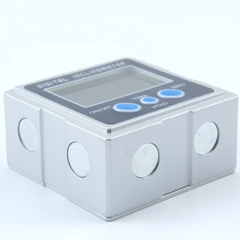 Skaitmeninis Inclinometer PRO 360 Laipsnių Elektroninių Aliuminio Lydinio Matlankis Tris Magnetas Bazės LCD Lygio Langelis Kampo Matuoklis Matuoklis