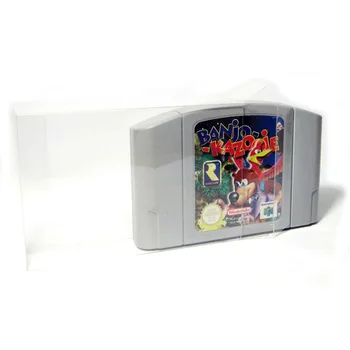 Aišku, Skaidrus Kasetė Raštas Nintendo N64 Žaidimo Kortelės Plastikinės PET Atveju Dėžės