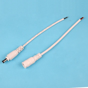 NAUJO lock sagtis Maitinimo šaltinis DC vyrų ir moterų galvos plug stebėseną internetu maitinimo kabelis LED lempa su DC laidai jungtis linija