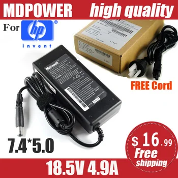 MDPOWER HP 4446s 4530s 4710s 4730s Notebook nešiojamas maitinimo tiekimo maitinimo AC adapteris, įkroviklis laidas