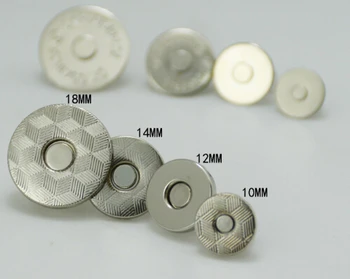 250 Nustatyti Ultra-plonas, 1cm magnetinis užsegimas magnetu bronzos spalvos magnetinis mygtuką metalo pašarų sagtis piniginės krepšiai magnetinio przystawkę mygtukų