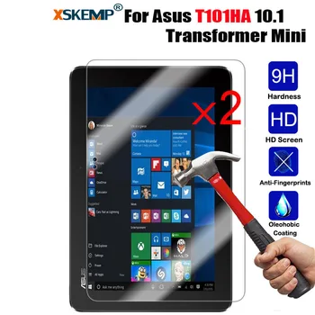 XSKEMP 2vnt/Daug Asus T101HA 10.1 Transformatorius Mini Tablet Grūdintas Stiklas Screen Protector 9H Premium HD Apsauginės Stiklo Plėvelės