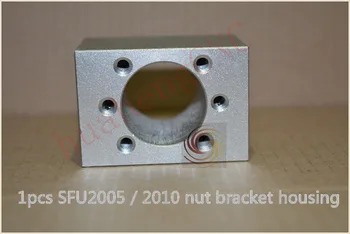 SFU2005 SFU2010 kamuolys varžtas veržlė būsto laikiklis iš aliuminio lydinio 2005 2010 20mm ballscrew cnc graviravimo mašina 1pcs
