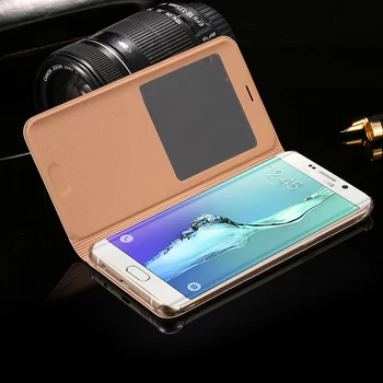 YKSPACE aukštos kokybės Odinis dėklas Skirtas Samsung Galaxy S6 Krašto Plius G9280 G928F Mobiliojo Telefono dangtelį Windows