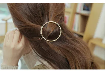 Infinity Aukso/Sidabro Žiburių Staigius Plaukų Įrašą Ekrano Užsklandą Moterų Derliaus Metalo Trikampis Staigius Merginos Plaukų Clips Geometrinio