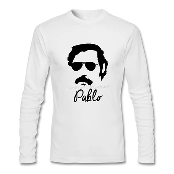 Pablo Escobar Marškinėliai ilgomis Rankovėmis Užsakymą Drabužių Vyrams Pp Pora Medvilnės Juokingi marškinėliai