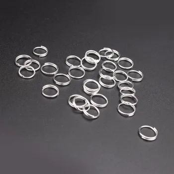 200pcs/bagHIGH quatity šuolis žiedai & split žiedai 8MM Dvigubą žiedą bronza/balta/sidabro/aukso split Žiedai, papuošalai padaryti Išvadas