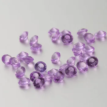 500PCS 8mm Violetinė Vestuvių Apdailos Lentelės Diamond Konfeti Barsto Kristalai Puošmena Prekes