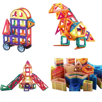 Karšto 145pcs Nuostabi Vaikams, Žaislai, Magnetiniai Blokai, Statyba Blokai Žaislas Plytų Magnetas Dizaineris 3D 