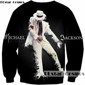 PLstar Kosmosas Prekės ženklo drabužių Vyrų/Moterų 3d Palaidinės spausdinti Pop karalius Michael Jackson Puloveriai 2018 naujas mados atsitiktinis hoodies