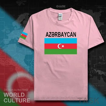 Azerbaidžano azerbaidžano vyrų t shirts 2017 megztiniai tauta komandos marškinėlius medvilnės marškinėliai drabužių tees šalies sporto šaligatvio AZE