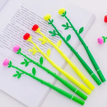 DL korėjos raštinės reikmenys kūrybos gražių animacinių filmų modeliavimas gėlių neutralus pen mažų šviežių merginos office mokymosi parašą pen