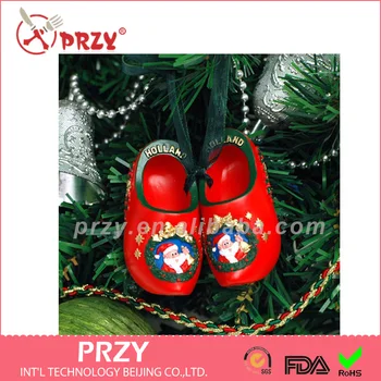 PRZY silikono formos 3d Kūrybos Kalėdų eglučių papuošalai kabinti atostogų papuošalų Gimtadienio Dovana olandų mediniai batai pelėsis