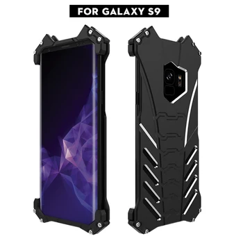 Kietas R-TIESIOG BATMAN Serijos, Doom Sunkiųjų Šarvų Metalas Orlaivių Aliuminio Mobilųjį Telefoną Atvejais Padengti Samsung Galaxy S9 S9 Plus