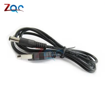 USB 2.0 Male A DC 5.5 mm X2.1mm 5.5 X 2.1 0.8 M USB power linija, Kabelinė MCU Maitinimo Jungtis
