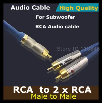 5m 8m 10m # RCA 2 RCA Male žemų dažnių garsiakalbis RCA Audio Kabelis, TV, DVD Stiprintuvas žemų dažnių Garsiakalbis AV Aable