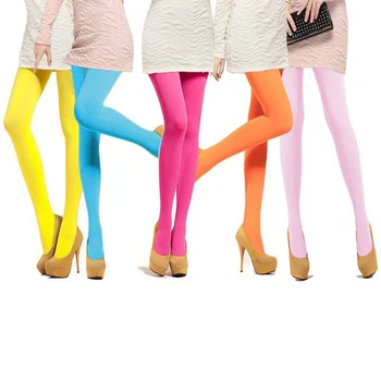 Pavasarį ir rudenį 120 denier aksomo pėdkelnės saldainiai spalvos žarna moteriškos pėdkelnės plonos kojos triko moterims